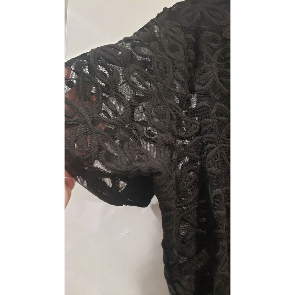 Johnny Was NWT Astrid Floral Embroidered Top, Black MSRP $150, Size X-Large - Picture 6 of 12